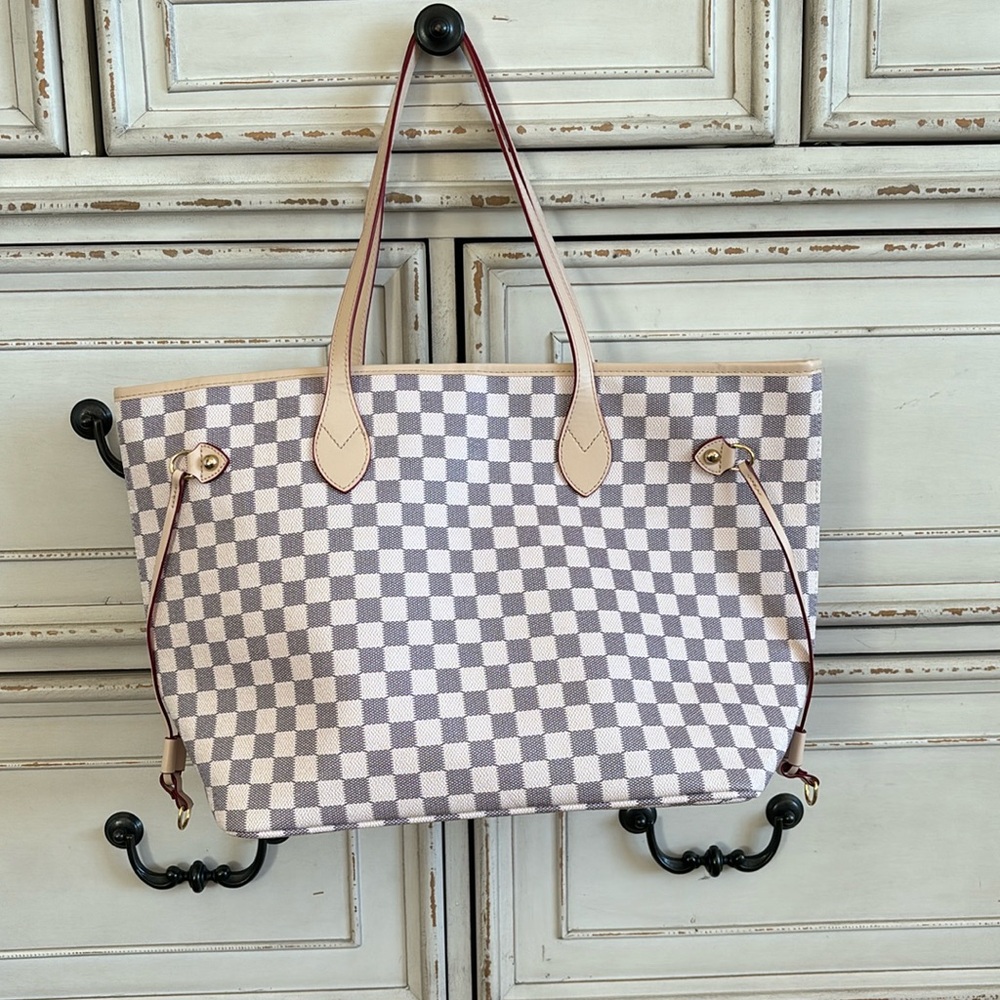 Daisy rose, checkered tote